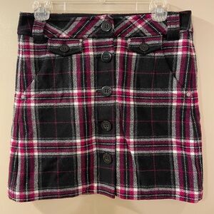 Esprit Wool Plaid Miniskirt sz S(?)